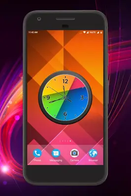 Colorful Clock Live Wallpaper android App screenshot 2